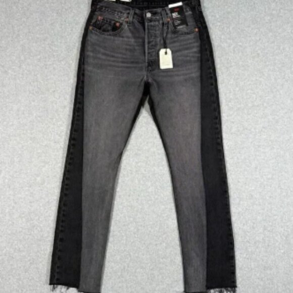 Levi's Jeans Men's‎ 29x32 Black 501 Original Straight Button Fly Big E Rare USA - Picture 1 of 12
